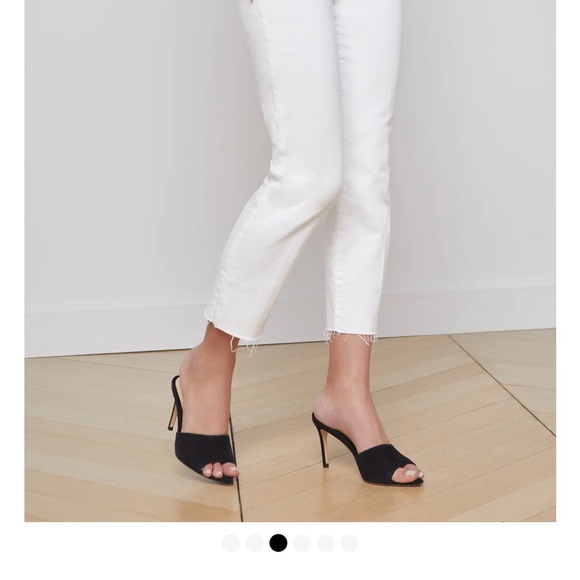 Authentic All White L’Agence Sara high rise cropped slim jeans size 29 - Picture 8 of 16